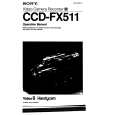 SONY CCD-FX511 Owner's Manual cover photo