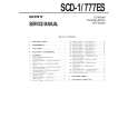 SONY SCD1 Service Manual cover photo