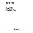 CANON FP B740 Parts Catalog cover photo