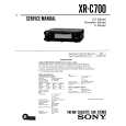 SONY XRC700 Service Manual cover photo