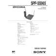 SONY SPPSS965 Service Manual cover photo