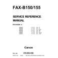 CANON FAXB155 Service Manual cover photo