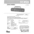 SONY CFSW504 Service Manual cover photo
