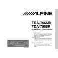 ALPINE TDA7566R Owner's Manual cover photo