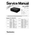 TECHNICS SU-X320 Service Manual cover photo