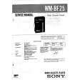 SONY WMBF25 Service Manual cover photo