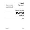 TEAC P700 Service Manual cover photo