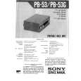 SONY PB53G Service Manual cover photo