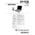 SONY DVP-FX700 Owner's Manual cover photo