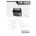 SONY TFM-1600B Service Manual cover photo
