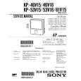 SONY KP46V16 Service Manual cover photo