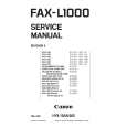 CANON FAXL1000 Service Manual cover photo