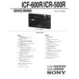 SONY ICF600R Service Manual cover photo