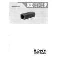 SONY DXC151 Service Manual cover photo