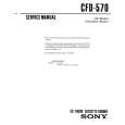 SONY CFD-570 Service Manual cover photo