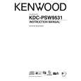 KENWOOD KDC-PSW9531 Owner's Manual cover photo