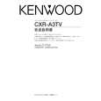 KENWOOD CXR-A3TV Owner's Manual cover photo