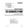 TEAC DC-D1800 Service Manual cover photo