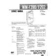 SONY WMF200 Service Manual cover photo