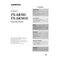 ONKYO TXSR501 Owner's Manual cover photo