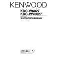 KENWOOD KDC-WV6027 Owner's Manual cover photo