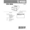 SONY TCWR808 Service Manual cover photo