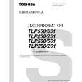 TOSHIBA TLP550 Service Manual cover photo