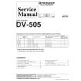 PIONEER DV-505/RAM Service Manual cover photo