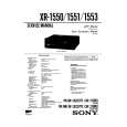 SONY XR1550 Service Manual cover photo