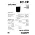 SONY HCDXB8 Service Manual cover photo