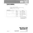 SONY WMF507 Service Manual cover photo