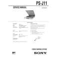 SONY PSJ11 Service Manual cover photo