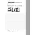 PIONEER VSX-D814-K/KUXJICA Owner's Manual cover photo