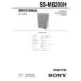 SONY SSMB3200H Service Manual cover photo