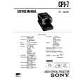SONY CPJ-7 Service Manual cover photo