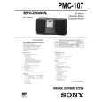 SONY PMC107 Service Manual cover photo