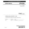 SONY CPDE240 Owner's Manual cover photo