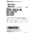 PIONEER DV353K DV353S DV250 DV251.. 5750600 Service Manual cover photo