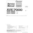 PIONEER AVX-7000/EW Service Manual cover photo