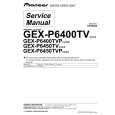 PIONEER GEX-P6400TVP Service Manual cover photo