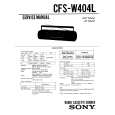 SONY CFSW404L Service Manual cover photo