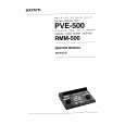 SONY PVE-500 Service Manual cover photo