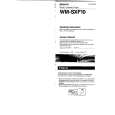 SONY WM-SRF10 Owner's Manual cover photo