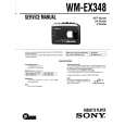 SONY WM-EX348 Service Manual cover photo