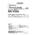 PIONEER SAV220 Service Manual cover photo