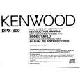 KENWOOD DPX600 Owner's Manual cover photo