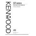 KENWOOD DPM993 Owner's Manual cover photo