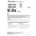 PIONEER S-Z9/XTW/UC Service Manual cover photo