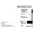 KENWOOD DPX-4100 Owner's Manual cover photo