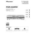 PIONEER PDR555W Owner's Manual cover photo